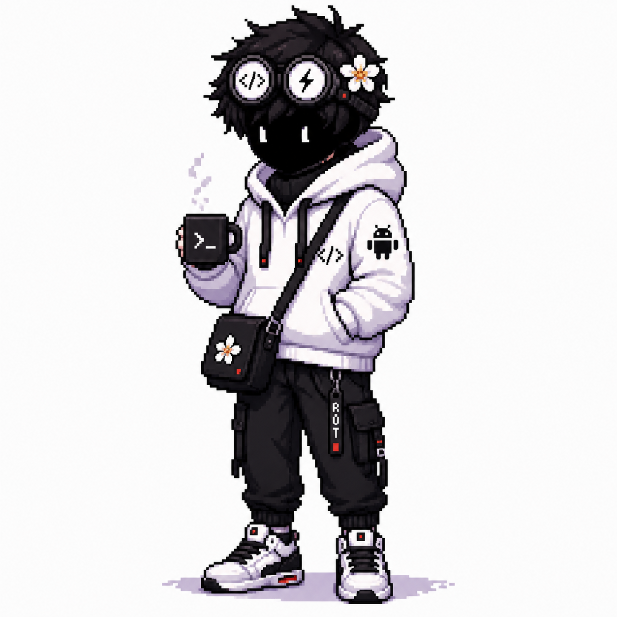 Pixel-art portrait of Mystery Boy